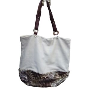 Elliott Lucca Ivory Leather Bag